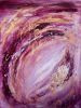 Lilac wine | Oil And Acrylic Painting in Paintings by Elena Parau. Item made of canvas works with minimalism & contemporary style