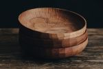 Carved Cherry Bowls | Dinnerware by Big Sand Woodworking. Item composed of wood