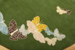 Spirit in the Sky rug. Butterflies on green background | Small Rug in Rugs by Sergio Mannino Studio. Item composed of fabric