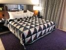 Quilt Geometric Pattern | Linens & Bedding by Luke Haynes | 21c Museum Hotel Nashville in Nashville. Item composed of fabric and fiber