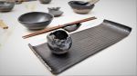 Rectangular Plates, Ceramic Sushi Plates | Dinnerware by YomYomceramic. Item composed of ceramic compatible with japandi and asian style