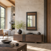 Hudson Mirror | Decorative Objects by Sand & Iron. Item made of oak wood with steel works with mid century modern & contemporary style