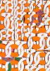 Scent of Water-Orange and white | Oil And Acrylic Painting in Paintings by Margaret Lanzetta. Item composed of canvas & synthetic