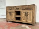 Model #1034 - Custom Double Sink Bathroom Vanity | Countertop in Furniture by Limitless Woodworking. Item composed of maple wood in contemporary or country & farmhouse style