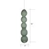 Teal and Silver Steel Wire Mesh Hanging Sculpture | Sculptures by Anne Lindsay Studio. Item made of steel with ceramic works with contemporary & industrial style