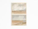 “Neutral #1” and “Neutral #2” - Set of 2 Abstract Landscape | Prints by Melissa Mary Jenkins Art. Item made of paper