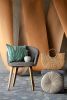 Stripe Sky Cushion, Aqua | Pillows by Casa Amarosa. Item composed of cotton