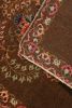 Antique Kashan Brown l Wool Persian Rug with Floral | Area Rug in Rugs by Rug and Kilim