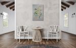 Gingko Triptych in Washi | Oil And Acrylic Painting in Paintings by Jan Sullivan Fowler. Item composed of paper and synthetic