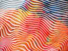 painting sculpture 3D op art Love art kinetic wall decor | Oil And Acrylic Painting in Paintings by Virginie SCHROEDER. Item made of canvas works with art deco style