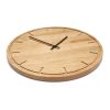 Oak Wood Wall Clock KARLIS | Decorative Objects by DABA. Item made of oak wood works with minimalism & contemporary style