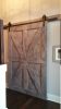 Model #1033 - Custom Barn Door | Furniture by Limitless Woodworking. Item composed of maple wood compatible with mid century modern and contemporary style