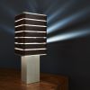 Exigen by Mnima. Table Light Sculpted from Solid Aluminum. | Table Lamp in Lamps by mnima. Item made of aluminum with leather