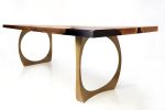 Walnut Dining Table | Tables by Bucktown Built. Item composed of walnut in minimalism or mid century modern style