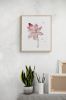 Lotus : Original Ink Painting | Drawings by Elizabeth Becker. Item composed of paper compatible with minimalism and contemporary style