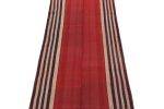 Vintage Persian Kilim Runner in Red with Blue and White | Area Rug in Rugs by Rug and Kilim