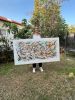Fly | Oil And Acrylic Painting in Paintings by Shirly Maimom Art. Item composed of canvas in contemporary or art deco style