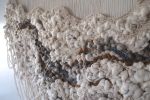 One of a Kind Fiber Art Wall Hanging  "Opened are Anchored" | Tapestry in Wall Hangings by Rebecca Whitaker Art. Item composed of wood & cotton compatible with boho and minimalism style