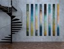 Pillars of colors | Oil And Acrylic Painting in Paintings by Andrada Anghel. Item made of canvas compatible with minimalism and contemporary style