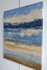 azure glow | Oil And Acrylic Painting in Paintings by Sophie DUMONT.. Item composed of wood and canvas in minimalism or contemporary style