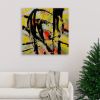 Abstract 4530 Square | Prints in Paintings by Petra Trimmel. Item composed of canvas & metal