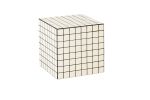 Cube Table, Creme | End Table in Tables by IKON KØBENHAVN. Item made of wood & ceramic compatible with minimalism and modern style