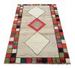 Vintage Gabbeh Persian Runner with Multicolor Diamond | Area Rug in Rugs by Rug and Kilim