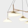 Emily Group of Five brass | Chandeliers by MOSS Objects. Item made of brass compatible with minimalism and mid century modern style