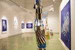 Simon Vega - Tropical Mercury Capsule Rug - Third world technological meditation | Area Rug in Rugs by Odabashian (official) | Pérez Art Museum Miami in Miami. Item made of fiber