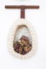 Nest | Wall Sculpture in Wall Hangings by Keyaiira | leather + fiber. Item composed of wood and leather