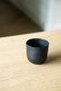 Black Matte Stoneware Coffee Tumbler | Cup in Drinkware by Creating Comfort Lab. Item made of stoneware