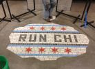 RUN CHI | Public Mosaics by bachor | Nike, Michigan Avenue, Chicago, IL in Chicago