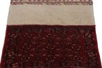 Antique Russian Tribal Bag and Textile in Beige and Burgundy | Area Rug in Rugs by Rug and Kilim