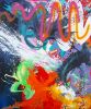 Abstract Original Painting "Red tide" | Oil And Acrylic Painting in Paintings by Carolina Alotus. Item composed of canvas