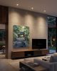 100x80cm Eigen Onsen Japan Landscape Impasto Oil Painting I | Oil And Acrylic Painting in Paintings by Dynasty Artisan. Item made of linen compatible with contemporary and japandi style