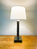 Reclaimed Ski Chairlift Cable Lamp | Table Lamp in Lamps by industrial comfort. Item made of steel works with contemporary & country & farmhouse style
