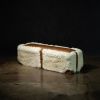 Shearling & Leather Custom Contemporary Bench by Costantini | Benches & Ottomans by Costantini Design. Item made of wood & leather