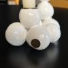 Arty White Candleholder "Small Pearls" for 2 Candles Sphere | Candle Holder in Decorative Objects by IRENA TONE. Item in minimalism or eclectic & maximalism style