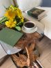 Resin End Table - C Side Epoxy Coffee Table | Tables by Tinella Collection. Item composed of oak wood in minimalism or country & farmhouse style