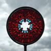 Glass mosaic metal garden stakes | Public Mosaics by Rochelle Rose Schueler - Wild Rose Artworks LLC. Item composed of metal and glass