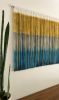 Textile Teal Mustard SARASOTA Boho Hand Dyed Wall Tapestry | Wall Hangings by Wallflowers Hanging Art. Item made of wood with fabric works with boho & contemporary style