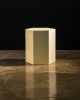 Goatskin Side Table by Costantini, Pergamino Hex Chico | Tables by Costantini Design. Item made of wood