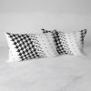 Modern Houndstooth Rectangular Throw Pillow | Pillows by Michael Grace & Co.. Item composed of cotton