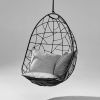 Nest Egg - Twig Pattern - Black | Swing Chair in Chairs by Studio Stirling | Singita Sweni Lodge in Kruger Park. Item composed of steel in minimalism or modern style