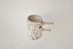 Glazed terra nigra clay mug | Drinkware by ZHENI. Item composed of ceramic