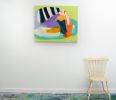 Four O’clock Break | Oil And Acrylic Painting in Paintings by Claire Desjardins. Item composed of canvas