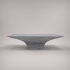 "Sicorace" Travertine marble coffee table for living room | Tables by Carcino Design. Item made of marble works with minimalism & contemporary style