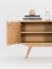 Sideboard, credenza, dresser, commode - made of oak wood | Storage by Mo Woodwork | Stalowa Wola in Stalowa Wola. Item made of oak wood compatible with minimalism and mid century modern style