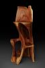 Mahka - High Wooden Bar Chair, Original Design 1/1 | Bar Stool in Chairs by Logniture. Item made of wood works with contemporary & country & farmhouse style