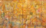 Conversations | Oil And Acrylic Painting in Paintings by Jill Krutick | New York in New York. Item made of synthetic